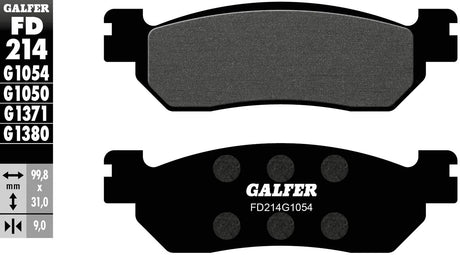 Galfer plaquettes de frein fd214 plaquette de frein fd214 g1054 norme organique