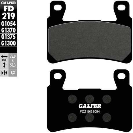 Galfer plaquettes de frein fd219 plaquette de frein fd219 g1054 rue organique