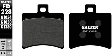 Galfer plaquettes de frein fd228 plaquette de frein fd228 g1054 norme organique