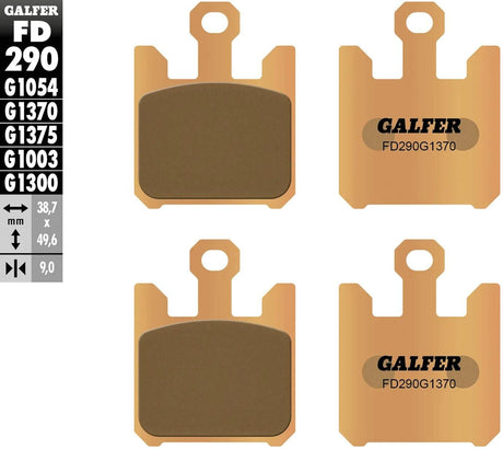 Galfer plaquettes de frein fd290 plaquette de frein fd290 g1370 sint.metal street