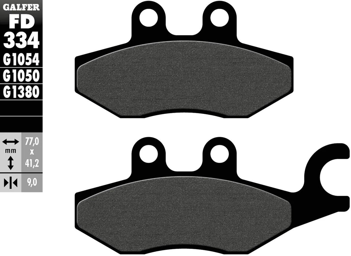 Galfer plaquettes de frein fd334 plaquette de frein fd334 g1054 norme organique
