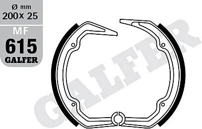 Galfer patin de frein mf615 patin de frein mf615 g2165 organique