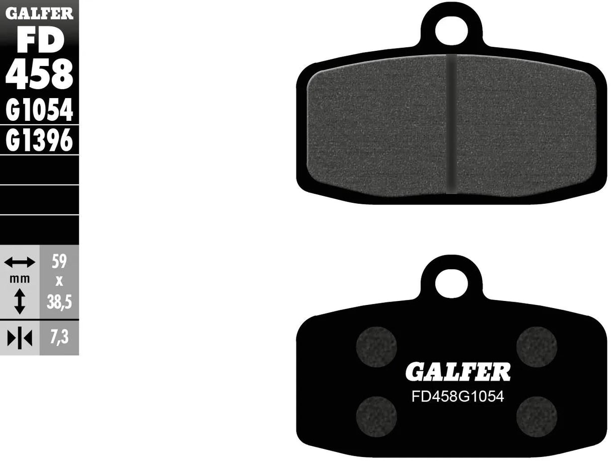 Plaquettes de frein Galfer FD458 plaquette de frein FD458 G1054 norme organique