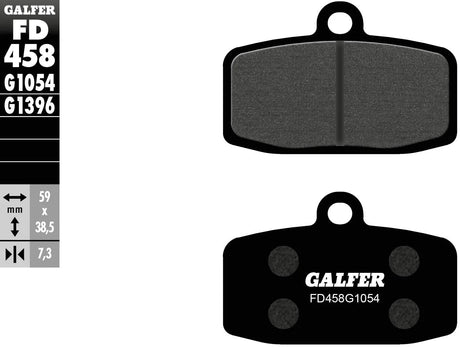 Plaquettes de frein Galfer FD458 plaquette de frein FD458 G1054 norme organique