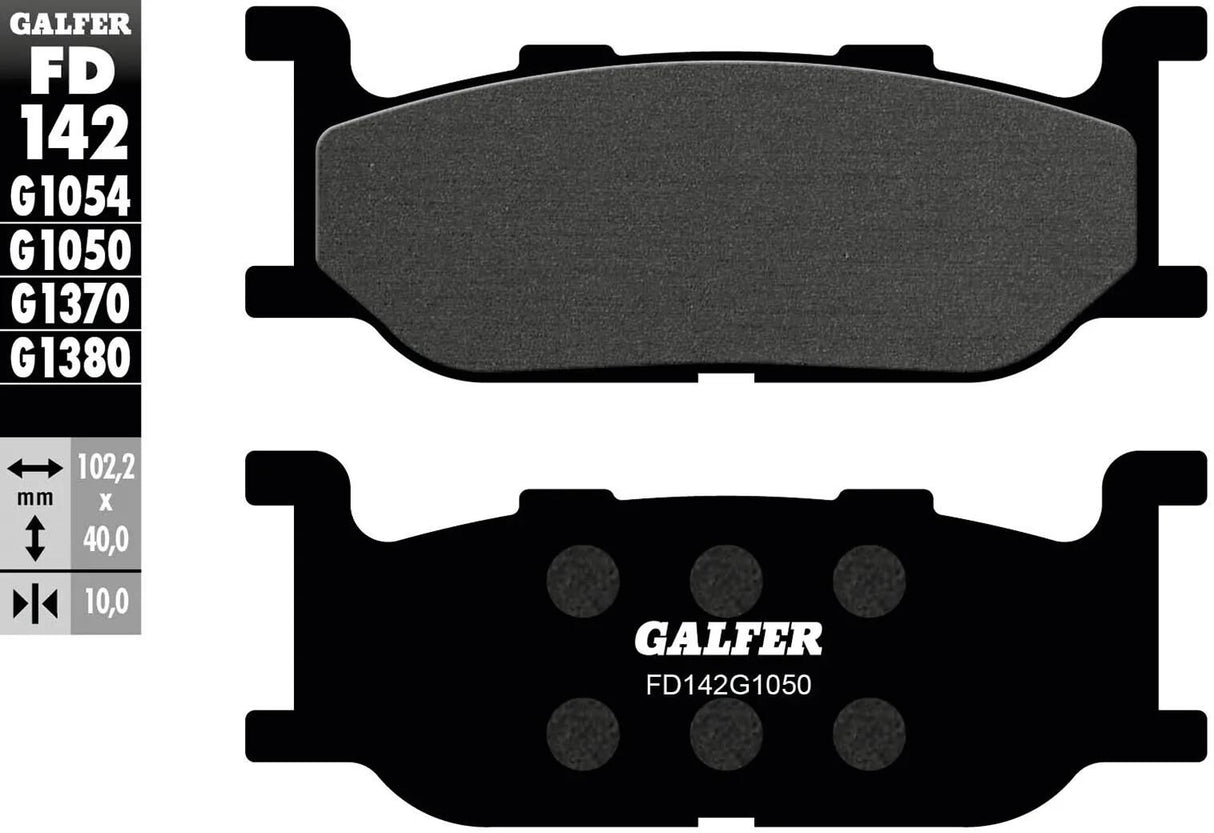Galfer plaquettes de frein fd142 plaquette de frein fd142 g1050 organique