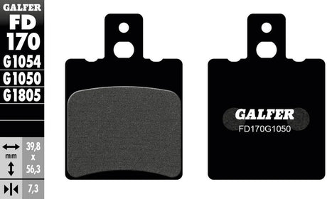 Galfer plaquettes de frein fd170 plaquette de frein fd170 g1050 organique
