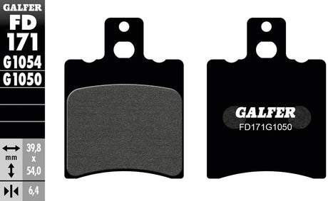 Galfer plaquettes de frein fd171 plaquette de frein fd171 g1050 organique