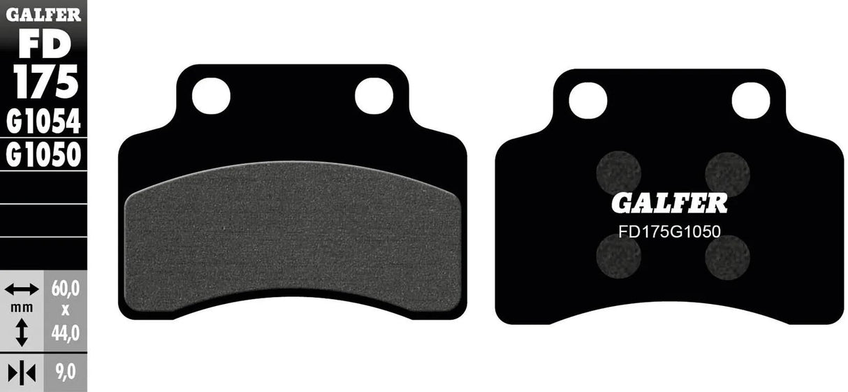 Galfer plaquettes de frein fd205 plaquette de frein fd175 g1050 organique