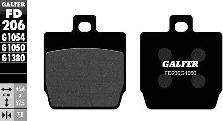 Galfer plaquettes de frein fd206 plaquette de frein fd206 g1050 scooter organique