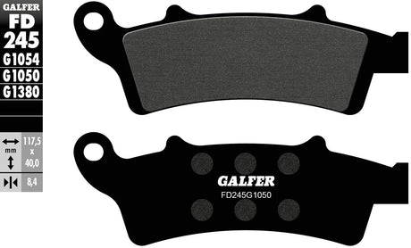 Galfer plaquettes de frein fd245 plaquette de frein fd245 g1050 scooter organique