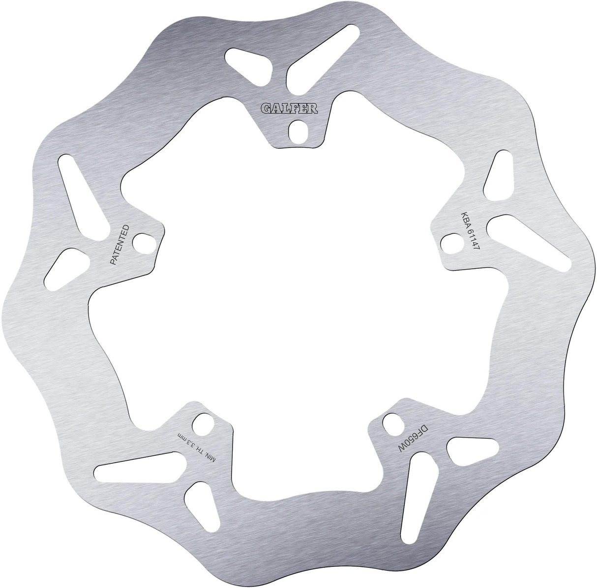 Galfer disque de frein df650 rotor df650 type w rigide