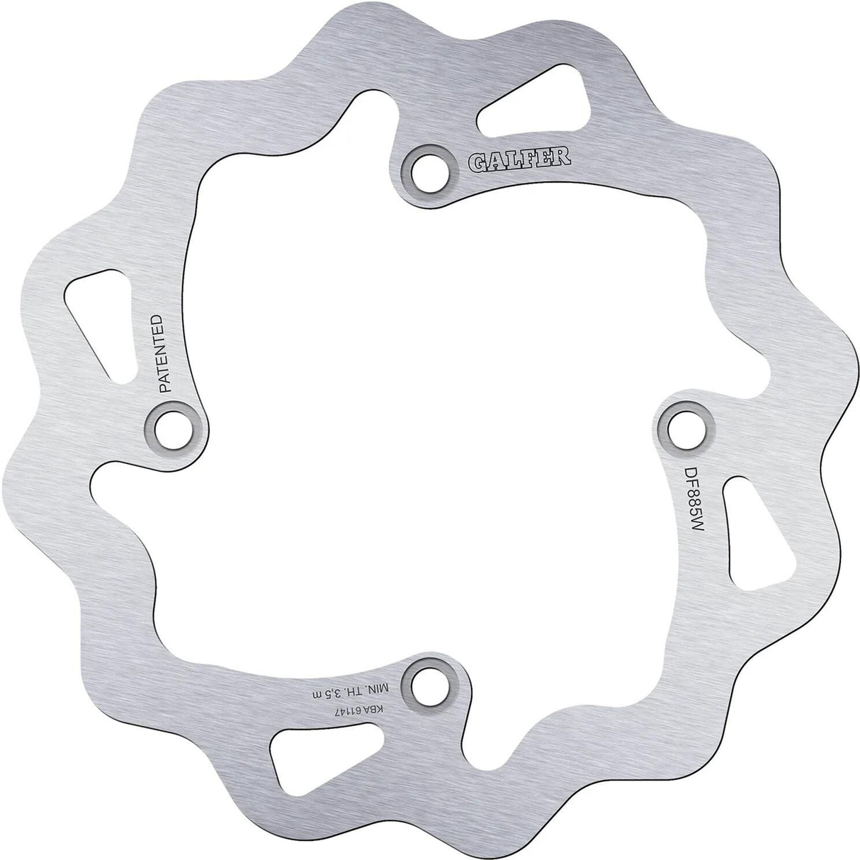 Disque de frein Galfer wave df885 rotor df885 type w rigide