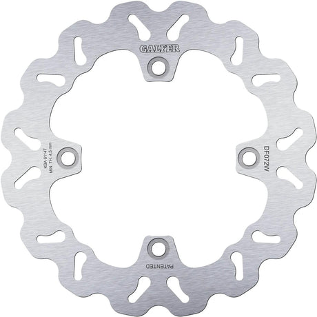 Galfer wave disque de frein df072 rotor df072 type w rigide