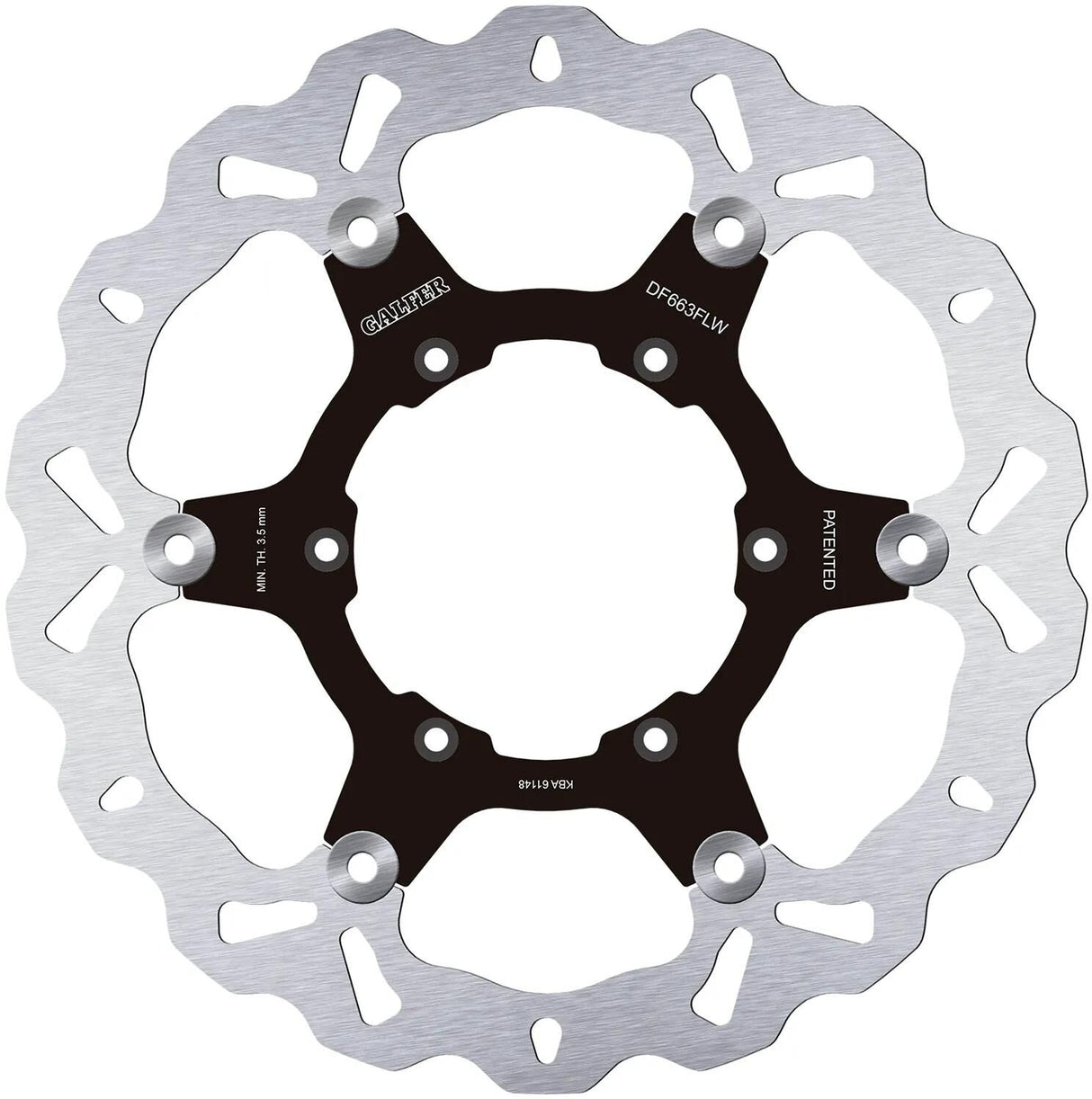 Disque de frein Galfer wave df663 rotor df663 flw flottant tout-terrain