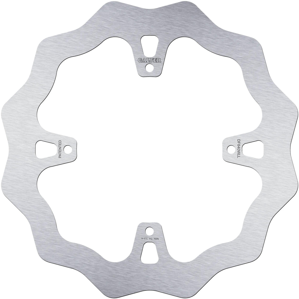 Disque de frein de golf Galfer df840 rotor ondulé df840 wll tout-terrain rigide boueux