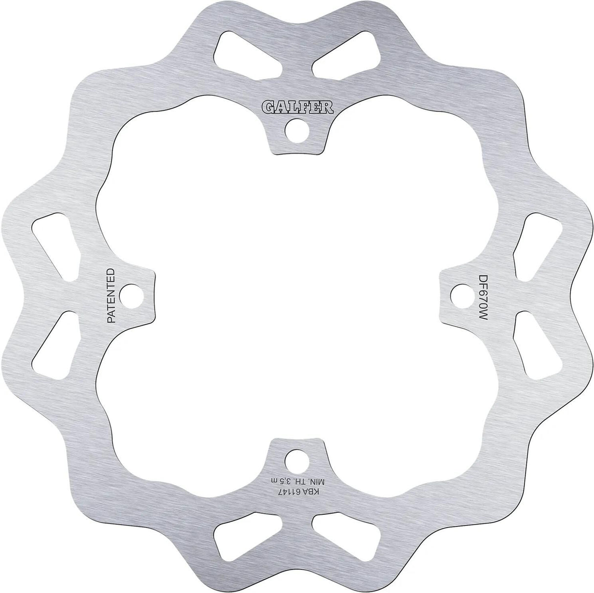 Galfer wave disque de frein df670 rotor df670 typw w tout-terrain rigide