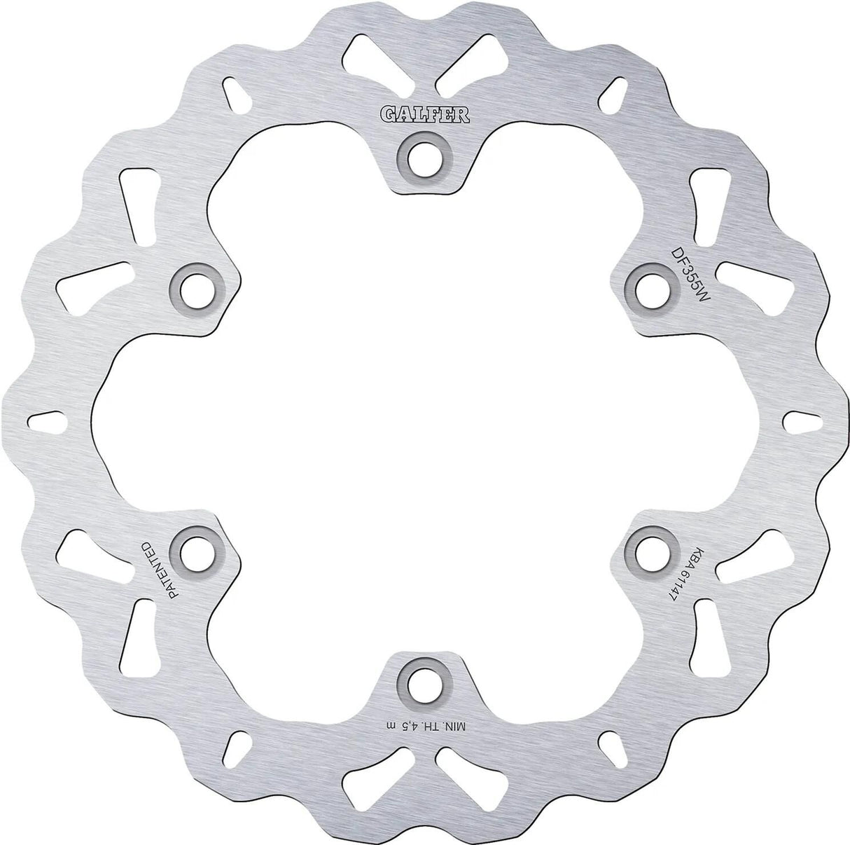 Disque de frein Galfer wave df355 rotor df355 type w rigide