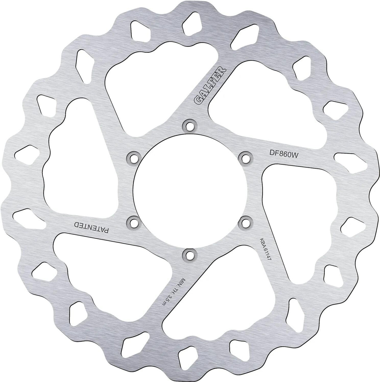 Galfer disque de frein de golf df860 rotor df860 type w rigide