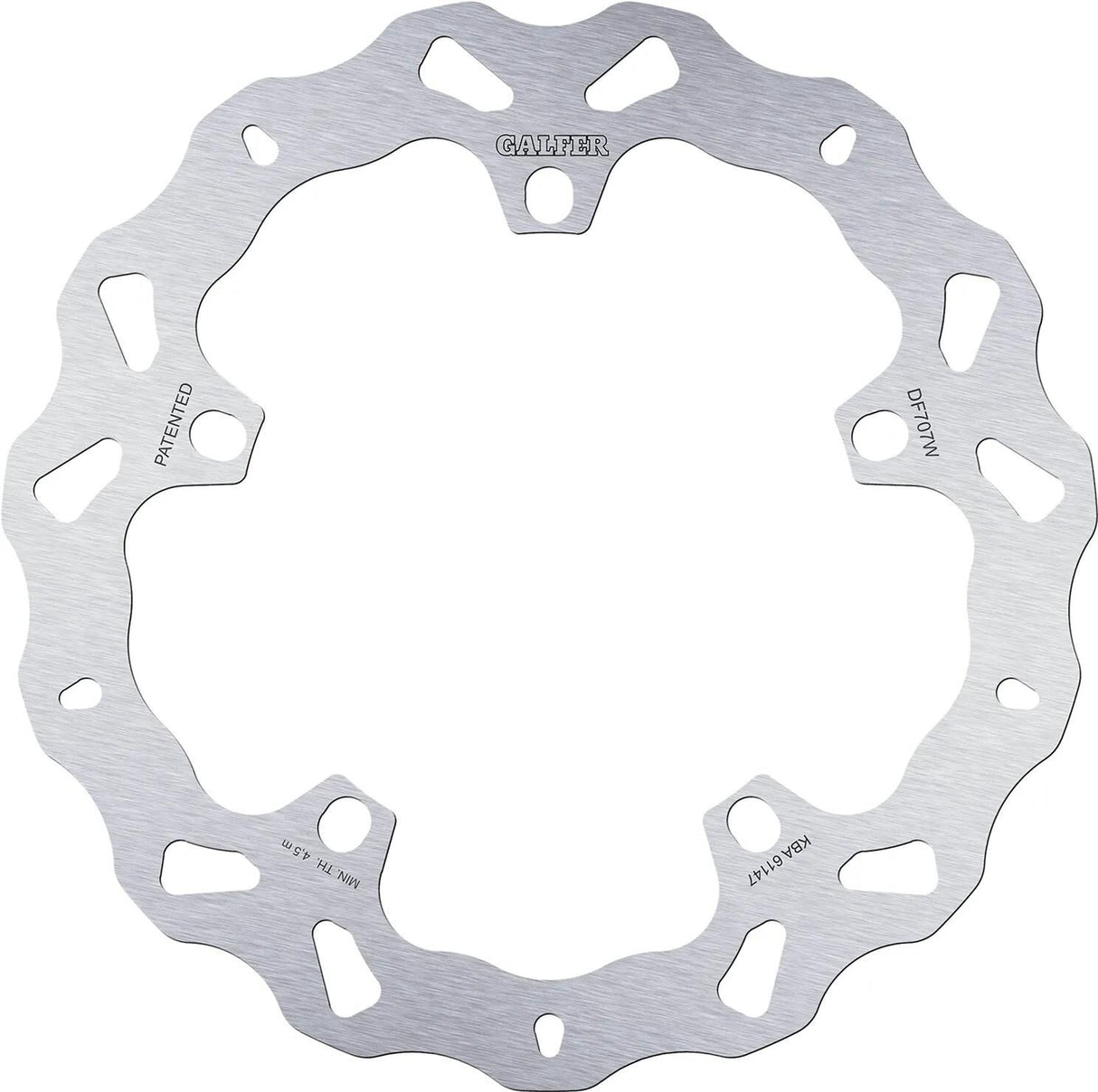 Galfer disque de frein de golf df707 rotor df707 type w rigide