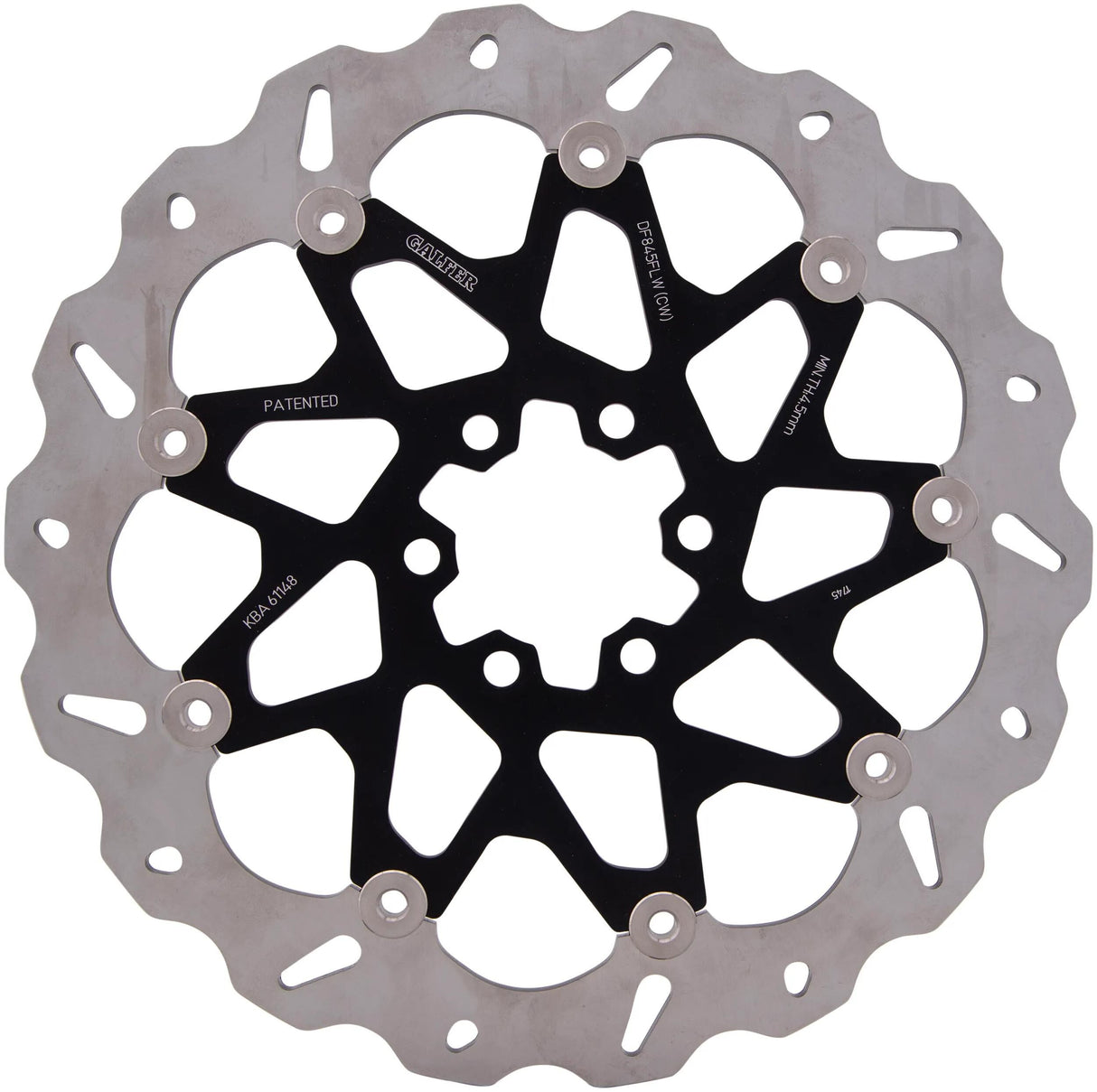 Disque de frein de golf Galfer df845 rotor df845 type cw flottant