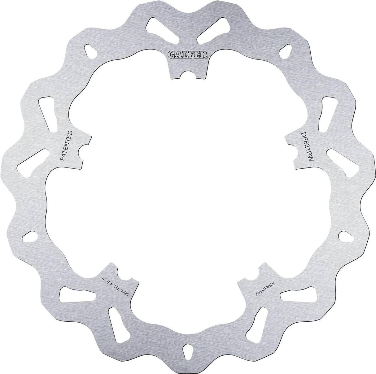 Disque de frein de golf Galfer df821 rotor df821 type pw rigide