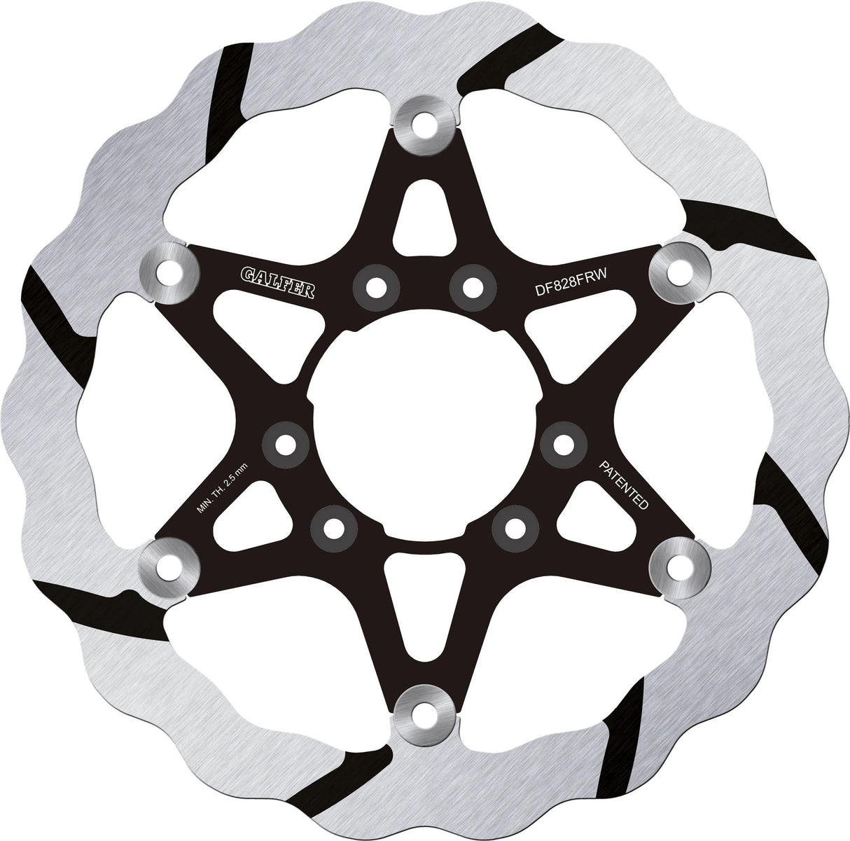 Disque de frein de golf Galfer df828 rotor ondulé df828 rw tout-terrain flottant gr.