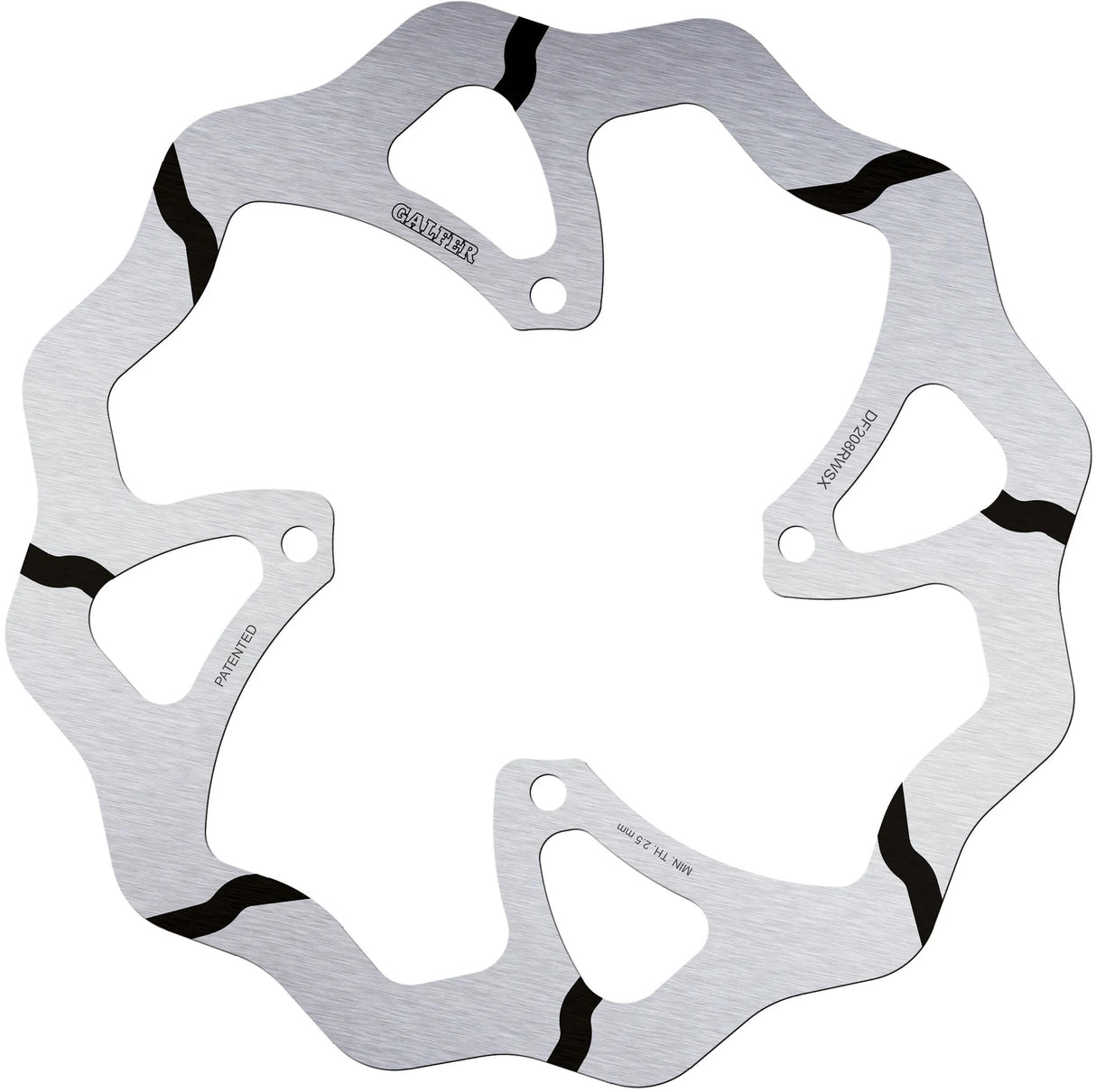 Disque de frein de golf Galfer df208 rotors de frein starr.grooved overs.