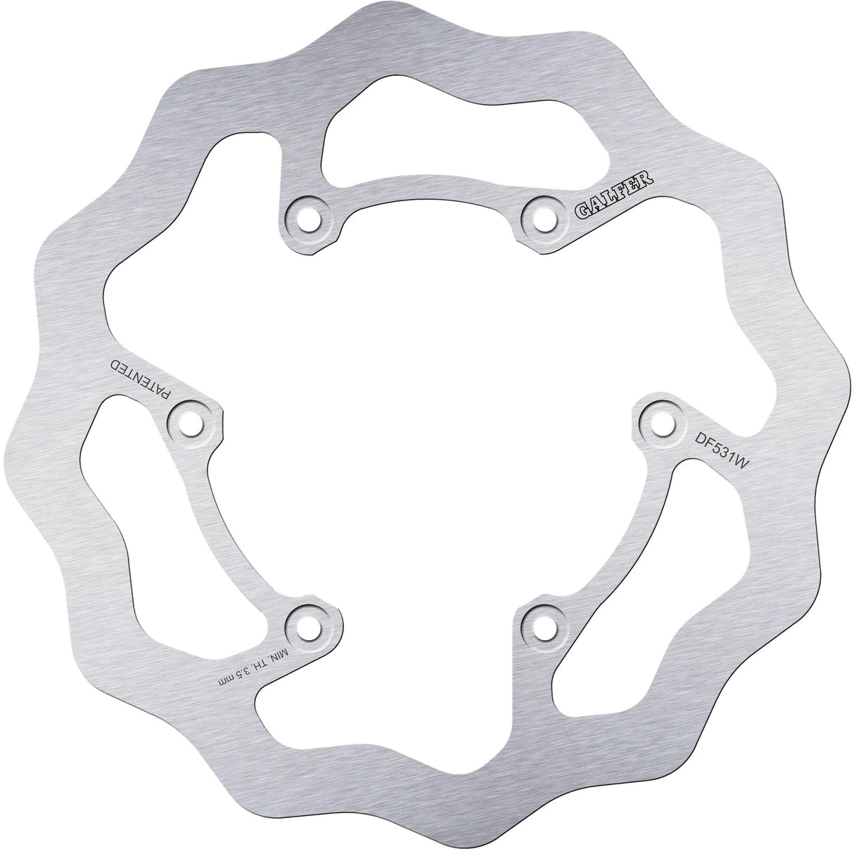 Galfer disque de frein de golf df531 rotor ondulé df531 type w tout-terrain rigide