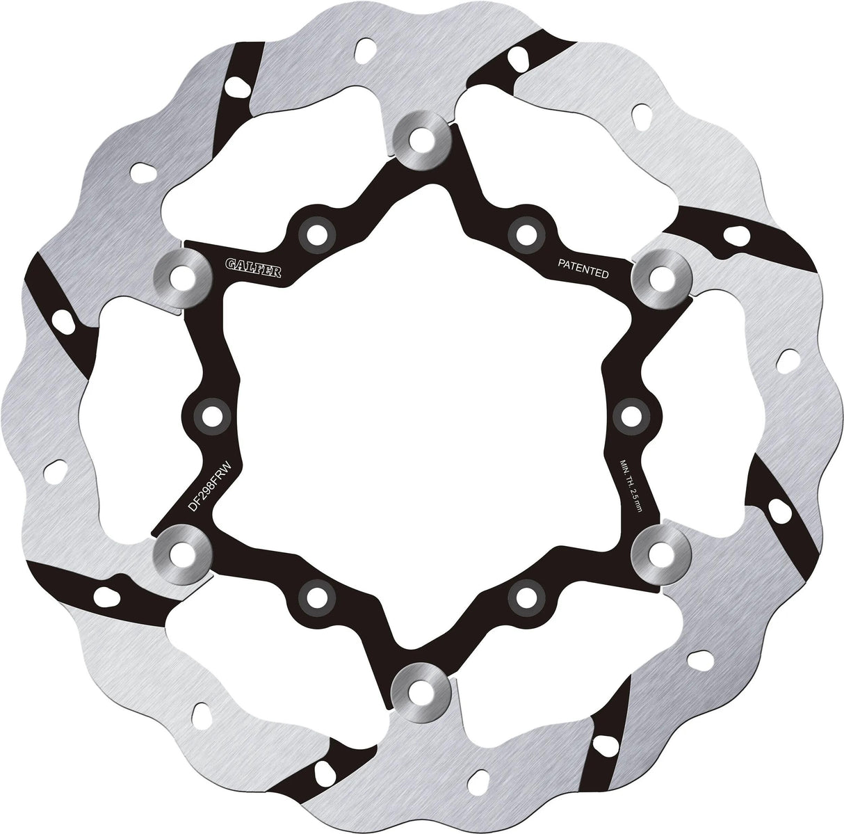 Disque de frein de golf Galfer df298 rotor ondulé df298 frw offroad flottant gr.