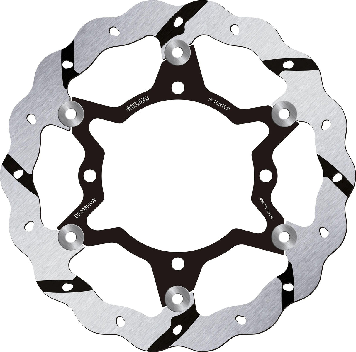 Disque de frein de golf Galfer df208 rotors de frein sw.grooved
