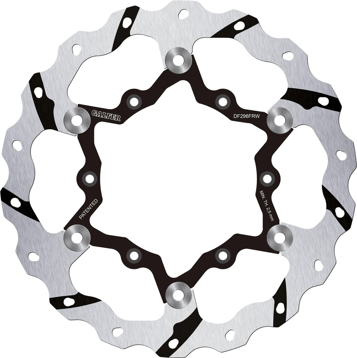 Disque de frein de golf Galfer df296 rotor ondulé df296 frw offroad flottant gr.