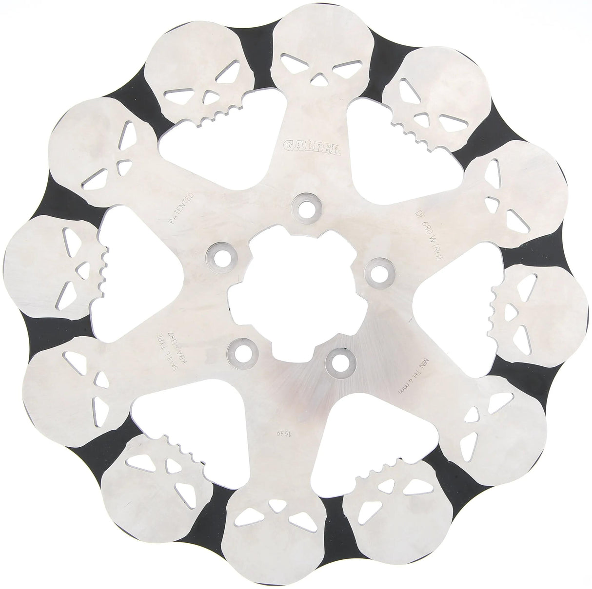 Galfer disque de frein df680 rotor df680 droit crâne rigide