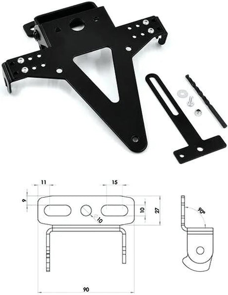 Support de plaque d'immatriculation Progress Line, support de plaque d'immatriculation, type 7 sw verst