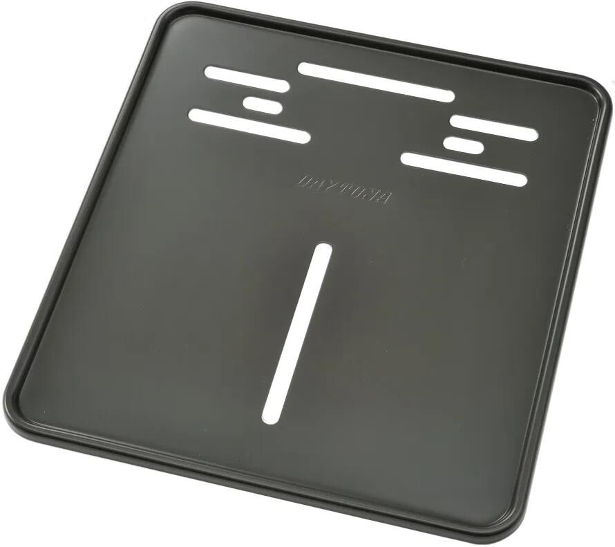 Renfort de plaque d'immatriculation Daytona numéroté 18x20cm alu sw