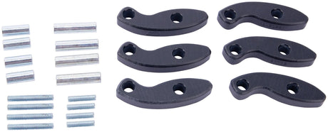 Éléments de distance d'extension de miroir Spec-x verkl spgl noir