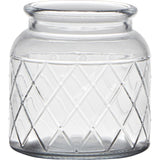Hakbijl verre bruxelles vase verre avec motif ø10xh10,5cm