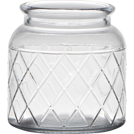 Hakbijl verre bruxelles vase verre avec motif ø10xh10,5cm