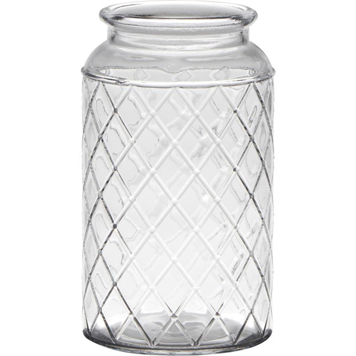Hakbijl verre bruxelles vase verre avec motif ø10xh18cm