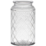 Hakbijl verre bruxelles vase verre avec motif ø10xh18cm
