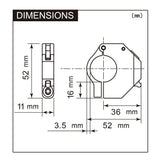 Daytona Prise USB slim-mount USB-slim-mount type-C SW 18W