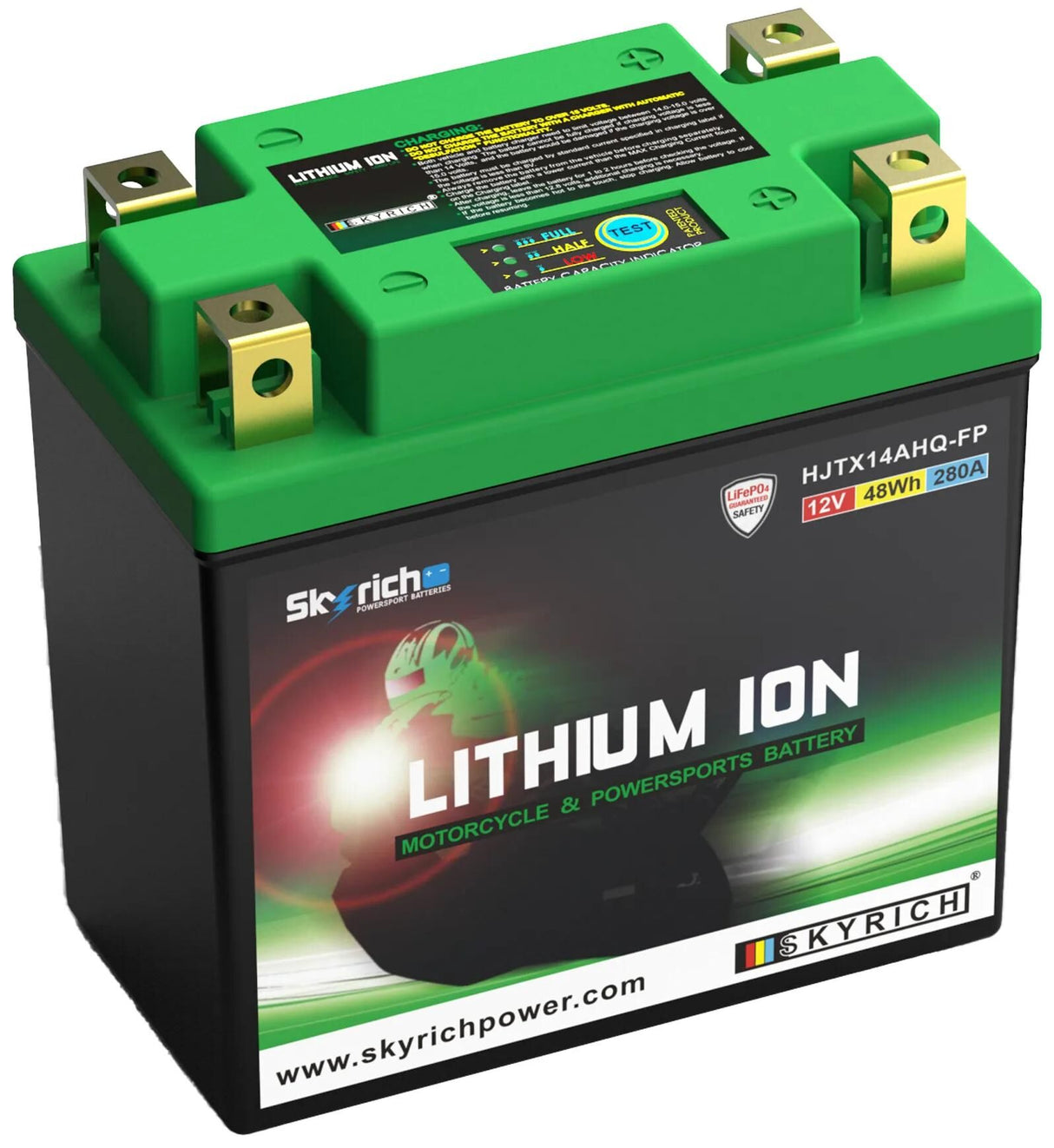 Batterie Skyrich lifepo4 hjtx14ahq-fp batterie hjtx14ahl-fpq-si lithium 4 pôles