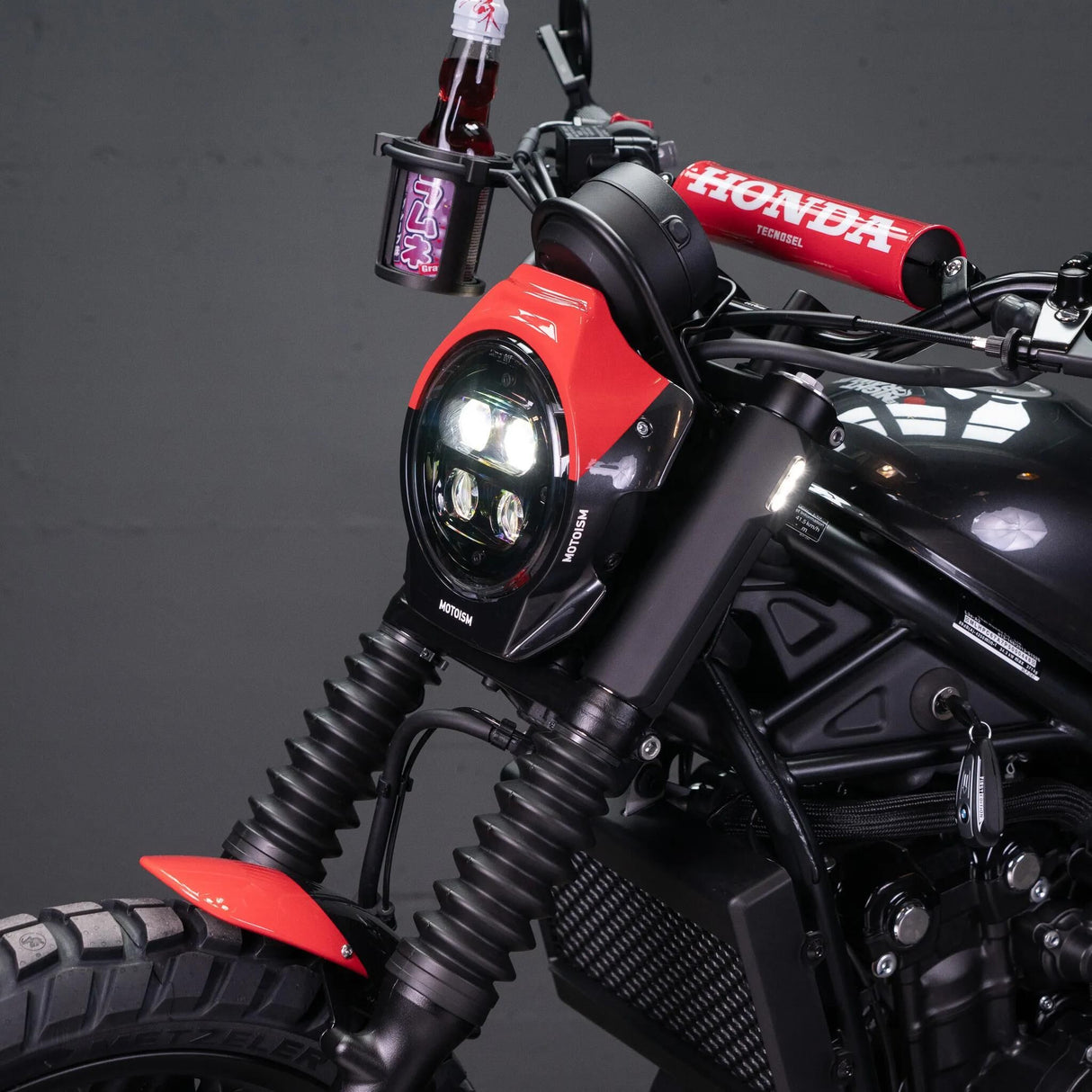 Clignotant motoisme le nightcrawler. cache câble mi clignotant type trois ho