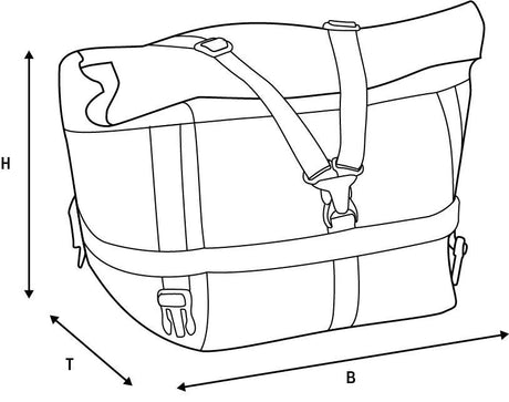 Oxford sac arrière atlas t advanced atlas t-20 advanced tour pack noir