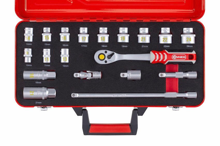 Connex producten dopsleutelset profi 3 8 19 delig