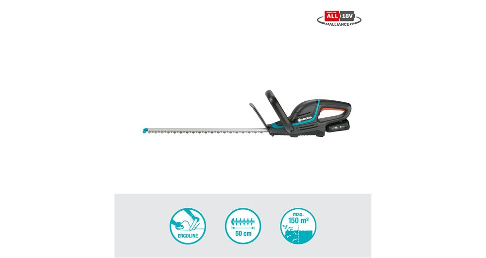 Gardena Battery Haid Trimmer Comfortcut 50 18V P4A Set