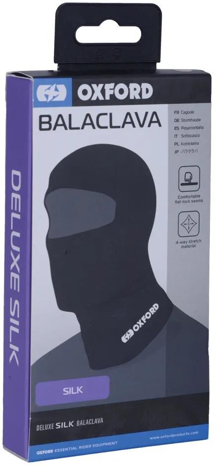 Cagoule Oxford à capuche tempête de luxe en soie noir