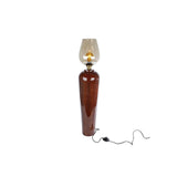 Lampe martin terra verre métal 95cm