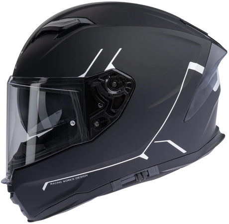 Casque intégral Spec-x sx-82.03 r2 casque stinger sx-82.03 r2 noir gris mat m pin rea