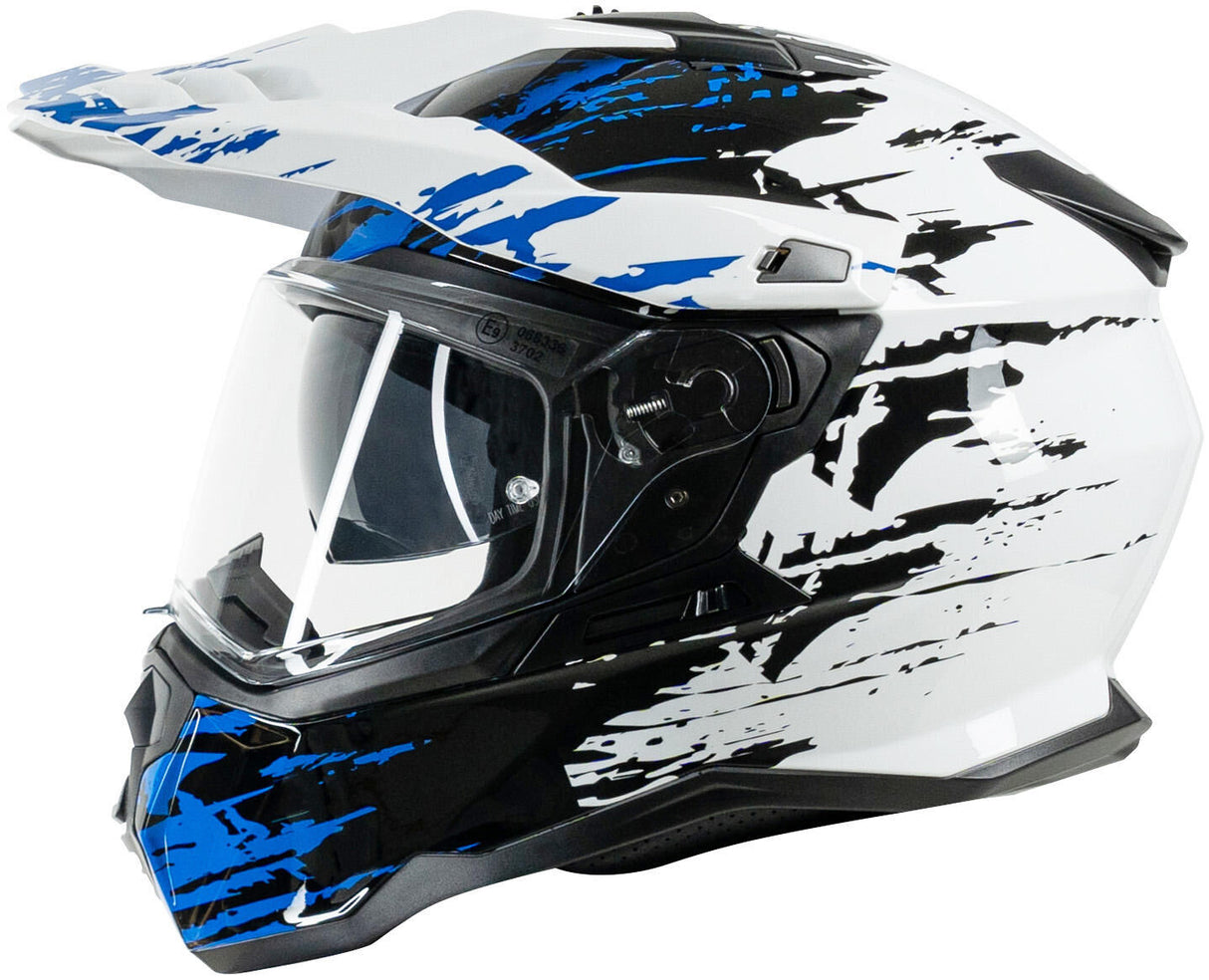 Casque enduro Spec-x sx-62.01 r1 stinger adv casque spac-x sx-62.01 r1 stinger adv xl blanc bleu