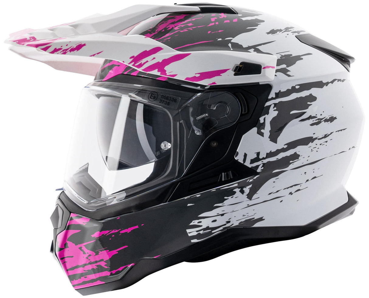 Casque enduro Spec-x sx-62.01 r1 stinger adv casque spac-x sx-62.01 r1 stinger adv l blanc rose